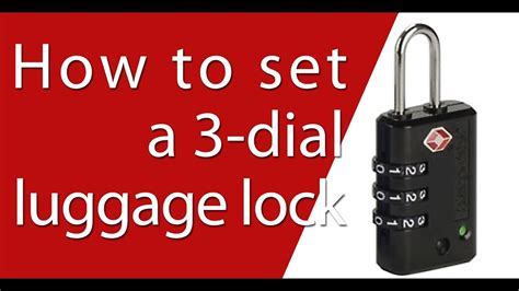 how to unlock a 3 dial combination lock suitcase|Way to reset three dial combination lock in suitcase .